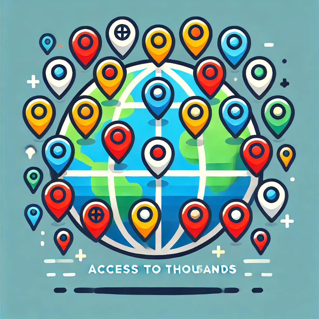 Access thousands of spots