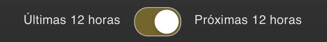 Ejemplo de selector (próximas 12 horas)
